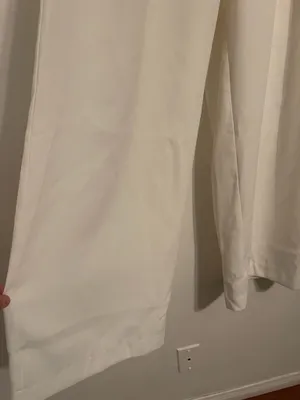 Wide -Leg White High Waisted Dress Pants . Size M thumbnail 9