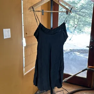 Vintage 90s Victoria'S Secret Gold Label 100% Silk Black Chemise Size Medium thumbnail 8