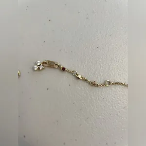 Swarovski Gold and Crystal Flower Pendant 18” thumbnail 3