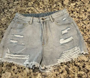 Blue Jean Shorts Size M thumbnail 1