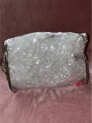 NWT Vince Camuto Clear Travel Bag with Metallic Gold Trim thumbnail 5