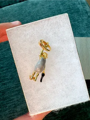 Harry Potter NWOT Dobby Charm With Box Gold/Gray No Chain thumbnail 2