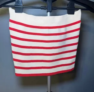 ASOS Striped Red Strapless Top thumbnail 1
