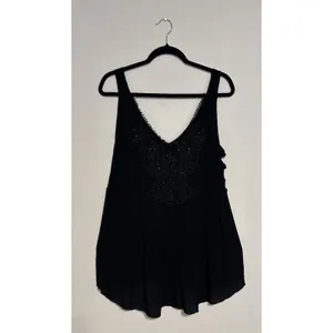 Intimately Free People DelphineEmbellished Slip Dress FlowySequin Black XS NWT thumbnail 6
