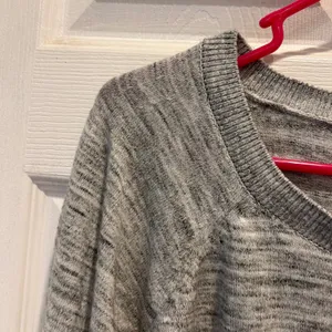 Lou & Grey Long Sleeve Marled Gray Knit Sweater Top‎ Women's Large Crew Neck thumbnail 3