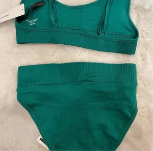 Out From Under Seamless SeerSucker Scoopneck Bikini Top & Bottom Set - NWT thumbnail 2