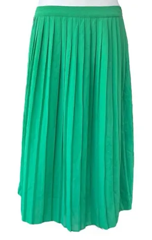 Vintage Green Pleated Skirt Size M thumbnail 1