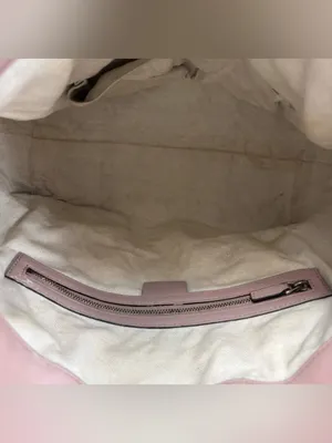 GUCCI Guccissima Bree Medium Foldover Tote Pink Leather 2-Way Crossbody Bag thumbnail 10