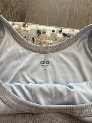 Alo Wellness Bra Heather Gray Size M thumbnail 3