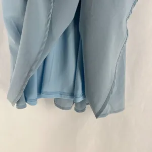 Lulus Call to Charms Mini Dress Womens M Light Blue‎ Stretch Racerback Back Zip thumbnail 4