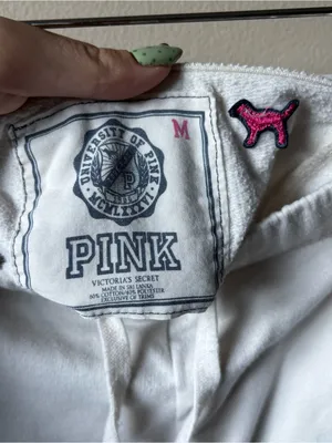 PINK White Wide Leg 2008 Sweatpants thumbnail 4