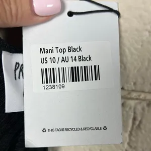Princess Polly Black Mani Top size 10 NWT thumbnail 7