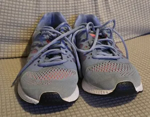 Nike Kids Light Blue and Pink Sneakers thumbnail 1