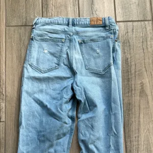 Abercrombie & Fitch Light Blue 90s straight ultra High Rise Jeans thumbnail 6