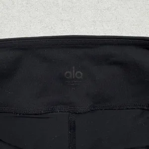 Alo Yoga Moto Leggings Women’s Medium Black Mesh Paneled High Rise Activewear thumbnail 3