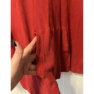 Lauren Ralph Lauren Active Sweater Women Size Measured Red Embroidred‎ 1/4 Zip thumbnail 9