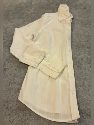 Classic Women’s IZOD Size Small White Button-Down Shirt 100% Cotton thumbnail 8