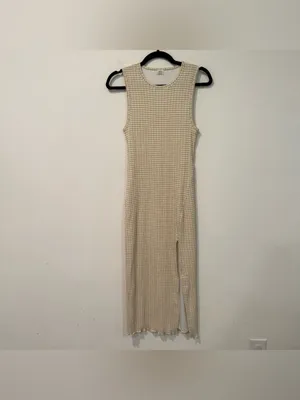 Aritzia Wilfred Verona Sleeveless Midi Dress in Hayward Birch/Espace S thumbnail 3