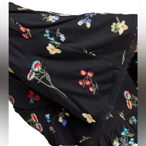 Anthropologie Parvati Floral Boho Embroidered Top Size Medium‎ thumbnail 10