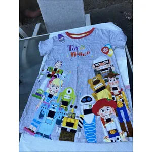 Disney Pixar Toy to the World Christmas Nutcracker Nightshirt Gray Womens Medium thumbnail 6