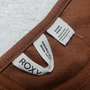 Roxy Women's Good Keepsake Crop Top in Russet size XL NWT thumbnail 6