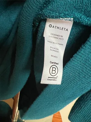 Athleta Teal Long Sleeve Shift Dress thumbnail 2