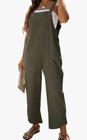 Olive Green Women's Jumpsuit size Large New with tags thumbnail 1