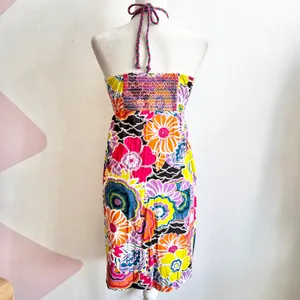 Vintage Floral Babydoll Halter Dress, Y2K Cottagecore Coquette‎ Soft Girl Medium thumbnail 3