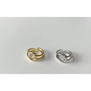 Minimalist Knot‎ Ring | 14k Yellow Gold Plated Sterling Silver thumbnail 7