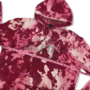 Distressed GAP The Eastern Atlantic 1969 Showdown Bleached Tie Dye Hoodie thumbnail 6