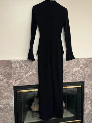 House of CB Marie Louise Mock Neck Long Sleeve Womens XS Minimalist Classic thumbnail 3
