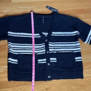 Supplies by UNIONBAY Striped Button Front Cardigan Sweater M NWT thumbnail 6