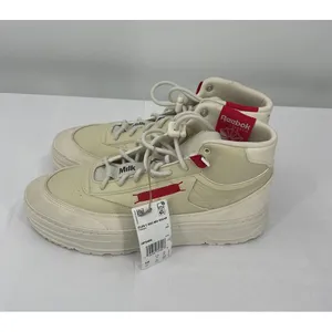 Reebok‎ Club C Geo Mid Vegan Sneakers Casual High Top Shoes Beige Size 10 thumbnail 4