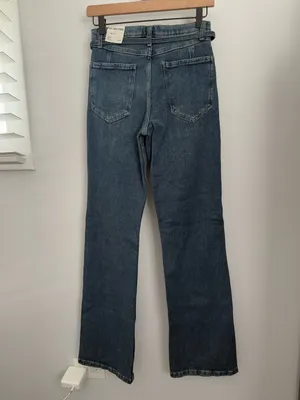 Free People 26 NEW Sabine Slim Straight Jeans Hibernate Stone Wash Rodeo Western thumbnail 4