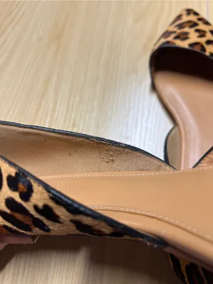 J.Crew Zoe Leopard Calf Hair d’Orsay Flats Size 6 thumbnail 11