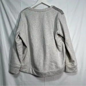 Athleta Heather Pacific Gray Mixed Media Pacific Crewneck Sweatshirt XL thumbnail 3