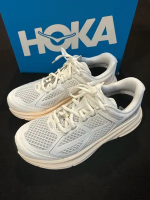 HOKA Clifton white athletic training running shoes sneakers women’s 7 new thumbnail 2