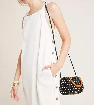 Anthropology Crosley Buttoned denim sleeveless mini dress 🔥 thumbnail 1
