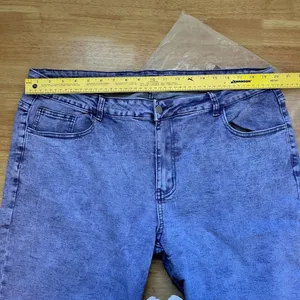 Purple Acid Wash Plus Size Jeans Size 4XL thumbnail 5