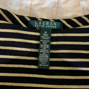 Ralph Lauren Size M Striped Squared Boatneck Long Sleeve Top thumbnail 11