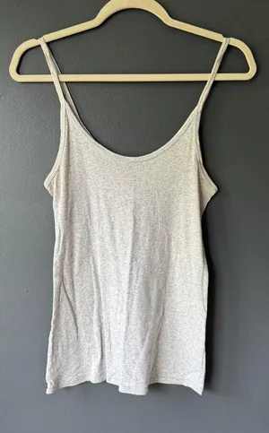 Gap Light Gray Basic Spaghetti Strap Tank Top thumbnail 1