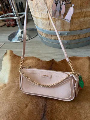 ALDO Blush Pink Convertible Shoulder Bag / Crossbody w Cherry Charm/Cardholder thumbnail 5