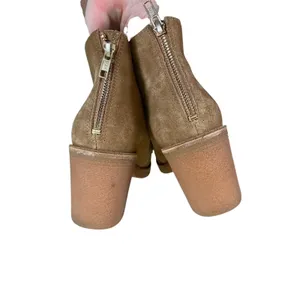 UGG‎ Brown Suede Tassel Ankle Boots Block Heel Boho Western 10 thumbnail 9