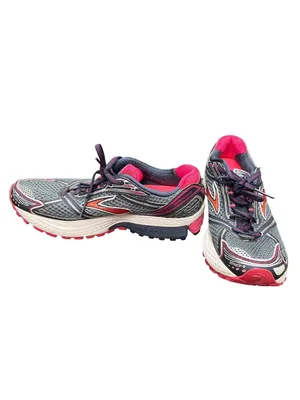 Brooks Ghost 6 wms black red walking running sneakers sz 8.5B SKU 10-705 thumbnail 2