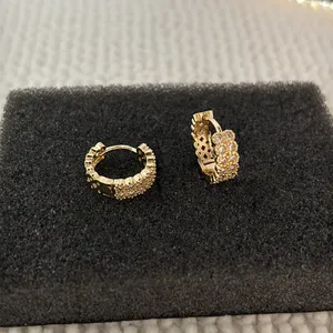 15mm CZ Small Hoop Earrings for Men Women Unisex Earrings Streetwear Hip Hop Punk thumbnail 4