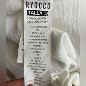 Ryocco women’s Size Small White Wide-Leg Pants with Tie Waist - (N9)✨ thumbnail 5
