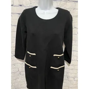 Tuckernuck Black Francoise Mod Mini Dress Extra Small XS thumbnail 3