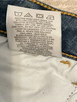 Wrangler Blue Distressed Frayed Hem Jean Shorts thumbnail 9
