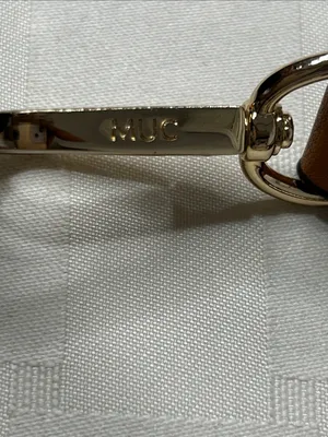 Source Unknown MUC Tan Leather Crossbody Strap with Gold Hardware thumbnail 3