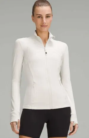 Lululemon NWT Define Jacket Nulu in Bone Color Size 10 Full Zipper thumbnail 1